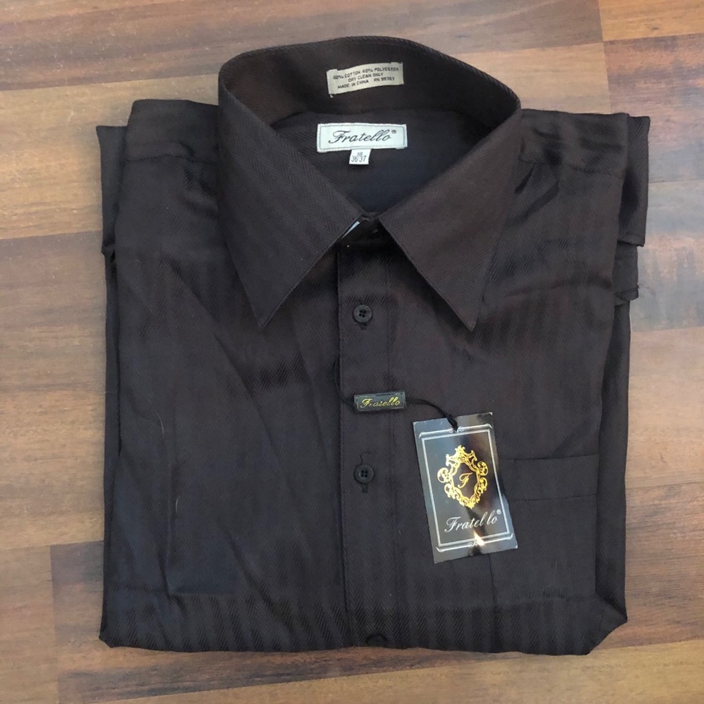 Black Fratello Men’s Long Sleeve Button Down